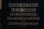 GRANCE Gert Petrus, le 1912-1956