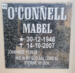 O'CONNELL Mabel 1946-2007