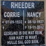 RHEEDER Corrie 1932- & Nancy 1927-2012