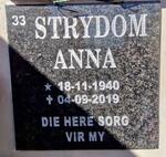 STRYDOM Anna 1940-2019