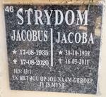 STRYDOM Jacobus 1935-2020 & Jacoba 1939-2011