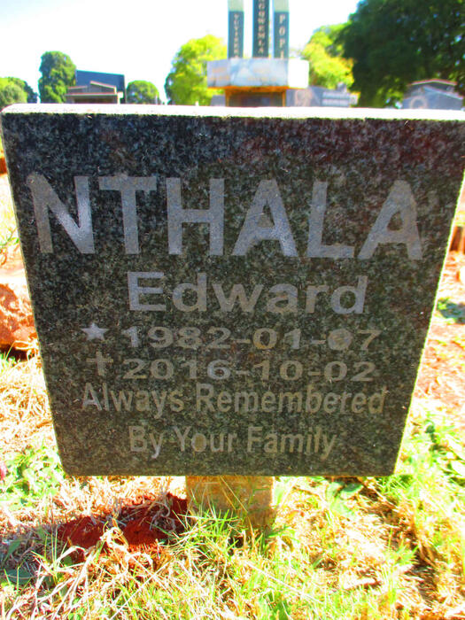 NTHALA Edward 1982-2016