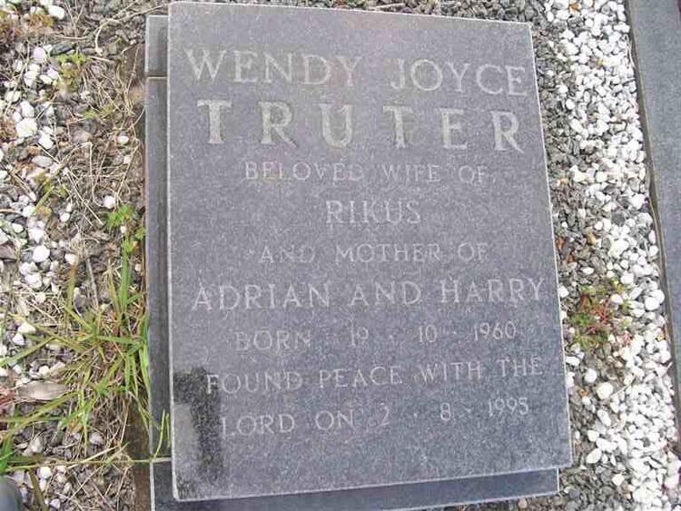 TRUTER Wendy Joyce 1960-1995