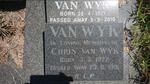 WYK ?, van 1921-2010  :: VAN WYK Chris 1922-1991