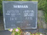 HERMAN George Francis James 1922-2000 & Valerie Veronica WESTERDALE 1929-2007