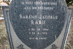 RABIE Barend Jacobus 1924-1983