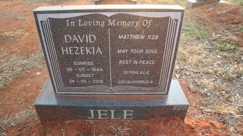 JELE David Hezekia 1944-2019