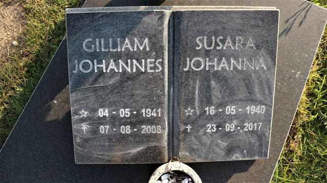 OBERHOLZER Gilliam Johannes 1941-2008 & Susara Johanna 1940-2017