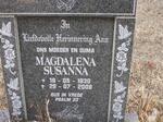 ? Magdalena Susanna 1930-2008