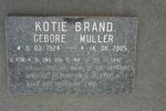 BRAND J.J.L. 1925-1972 & Kotie MULLER 1924-2005
