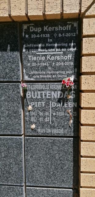 KERSHOFF Dup 1938-2012 & Tienie 1943-2019