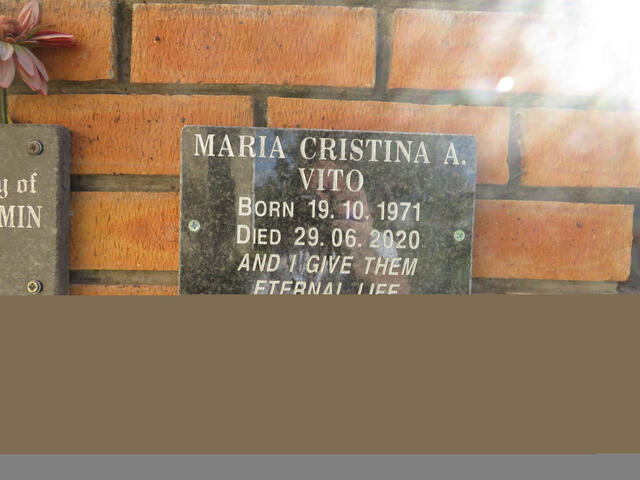 VITO Maria Christina A. 1971-2020