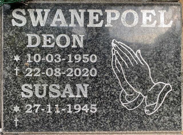 SWANEPOEL Deon 1950-2020 & Susan 1945-