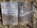 RABIE Anna G., nee BOTHA 1851-1938