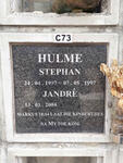 HULME Stephan 1997-1997 :: HULME Jandre 2004-