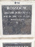 ROSSOUW Jacob Johannes 1944-2012