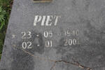 COETZEE Piet 1940-2002 & Lientjie 1941-2006
