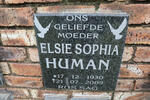 HUMAN Elsie Sophia 1930-2009