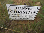 CHRISTIAN Hannes 1942-2014