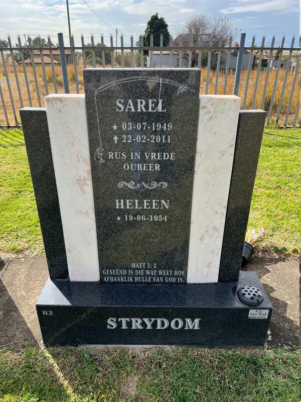 STRYDOM Sarel 1949-2011 & Heleen 1954-