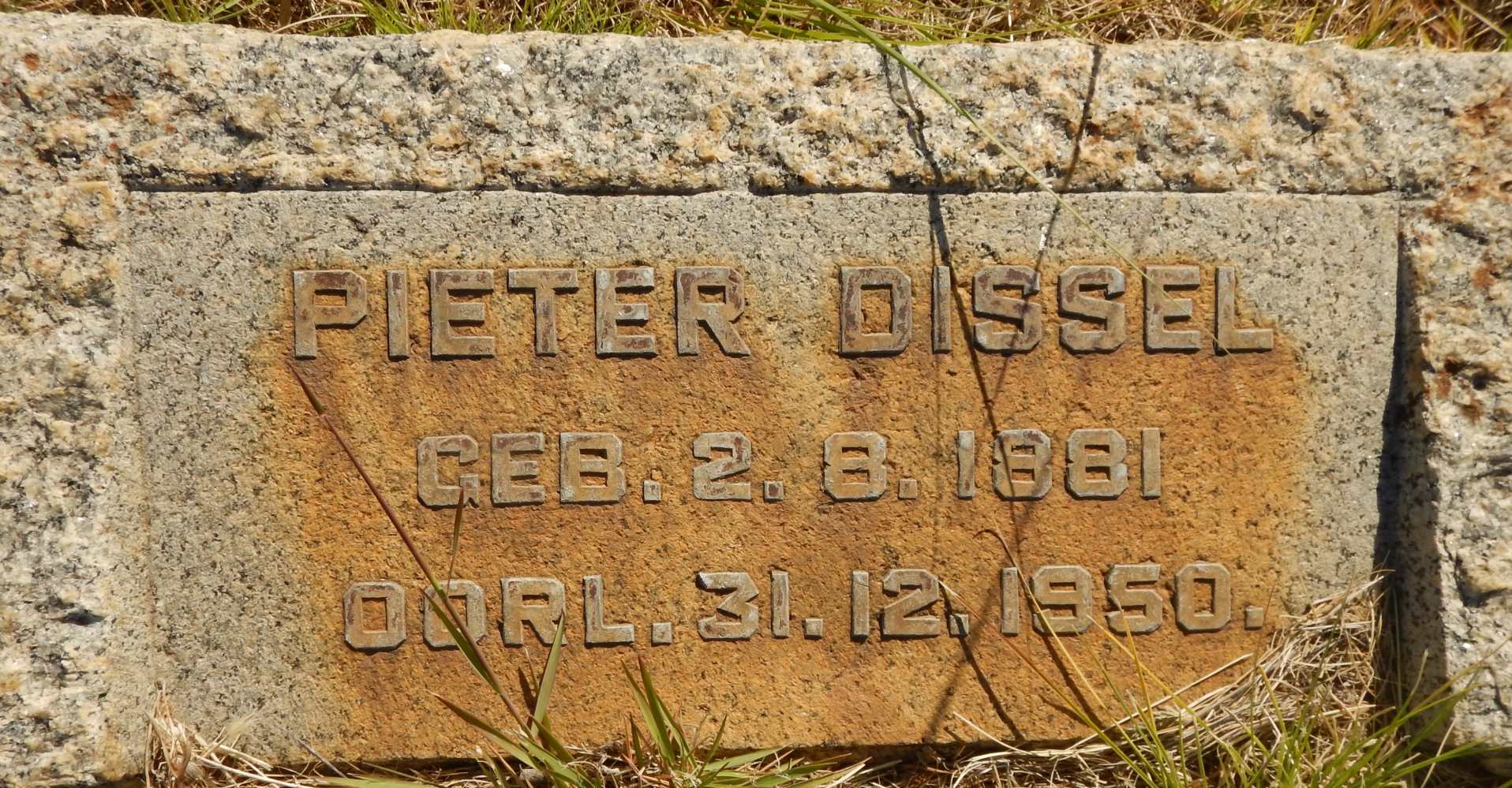 DISSEL Pieter 1881-1950