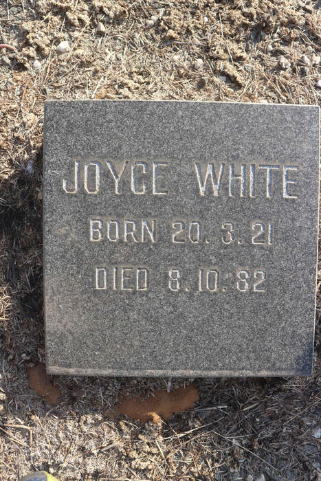 WHITE Joyce 1921-1982