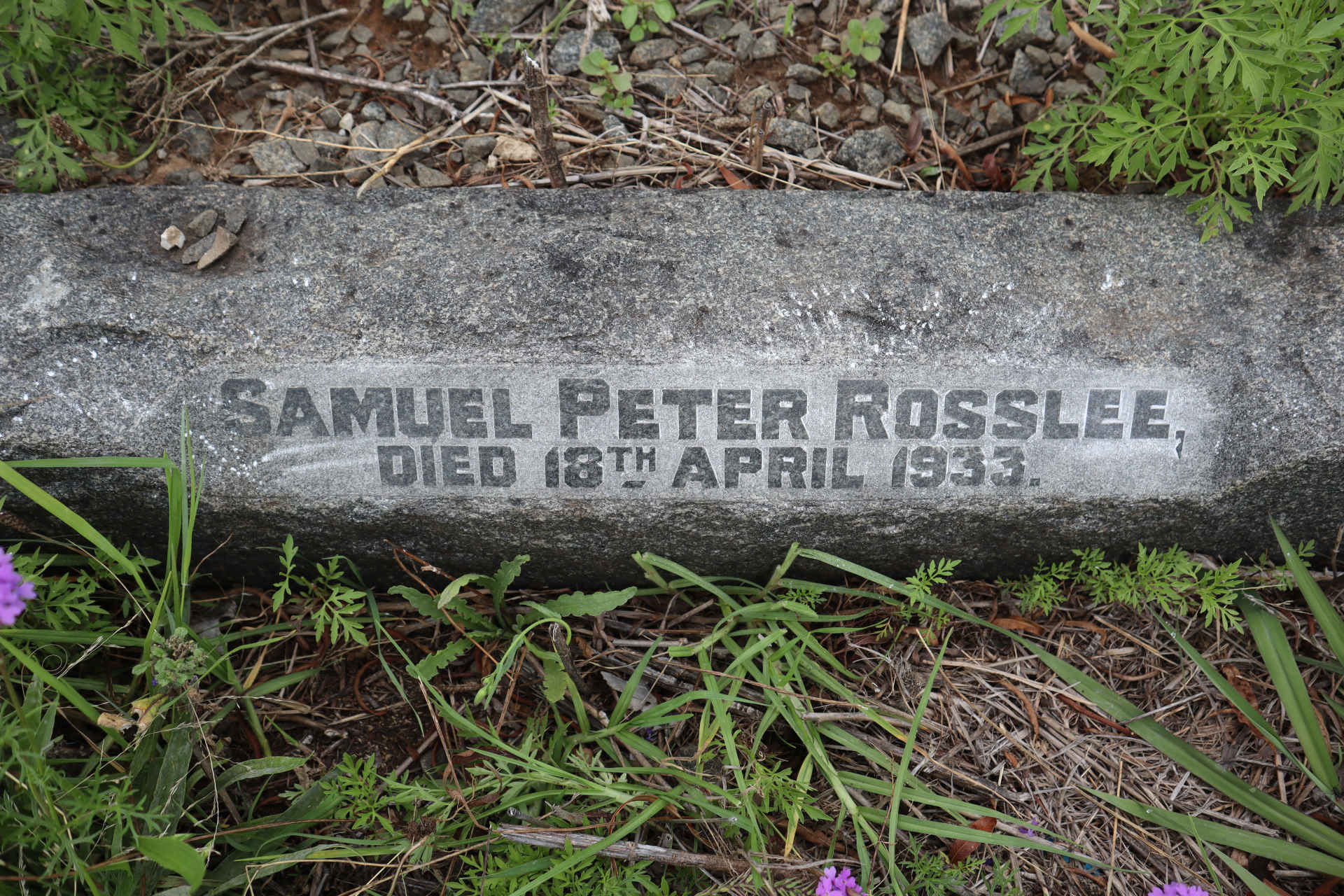 ROSSLEE Samuel Peter -1933