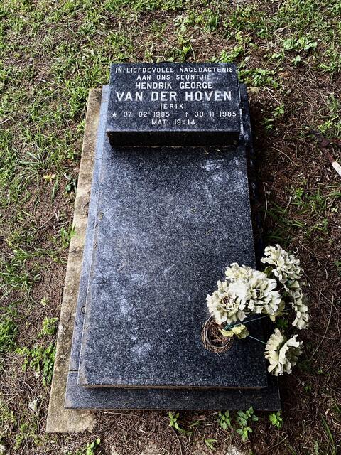 HOVEN Hendrik George, van der 1985-1985