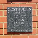 OOSTHUIZEN Johan Francois 1955- & Marina 1962-2012
