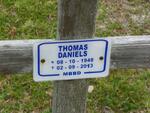 DANIELS Thomas 1948-2013