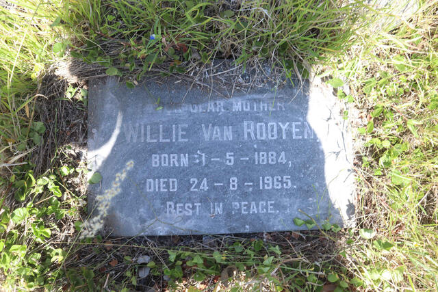 ROOYEN Willie, van 1884-1965