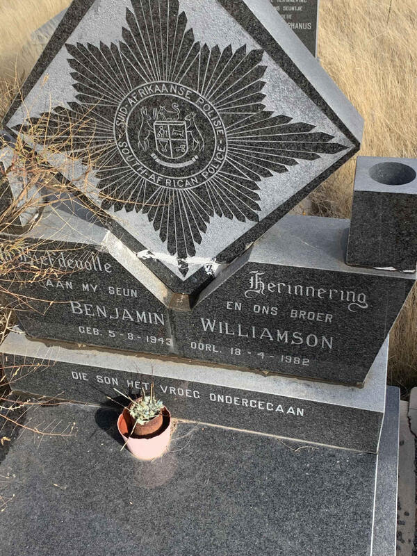 WILLIAMSON Benjamin 1943-1982