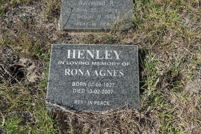 HENLEY Rona Agnes 1927-2007