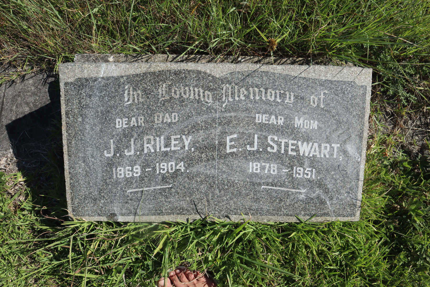 RILEY J.J. 1869-1904 & E.J. STEWARD 1878-1951