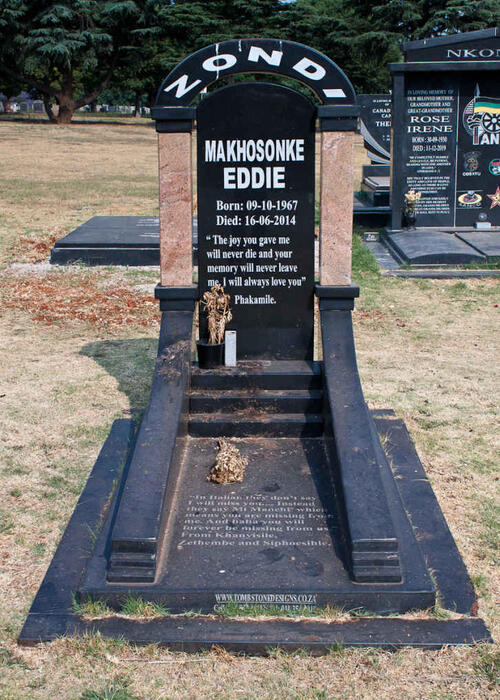ZONDI Makhosonke Eddie 1967-2014