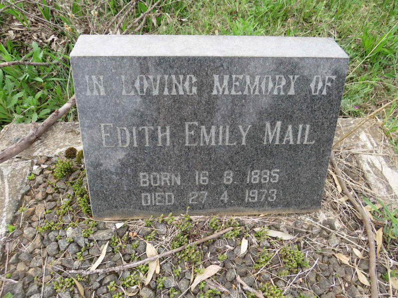 MAIL Edith Emily 1885-1973