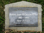 McKAY Robert John McGregor 1883-1953