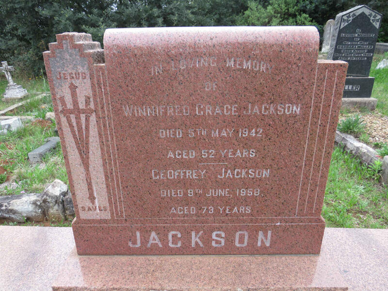 JACKSON Geoffrey -1958 & Winnifred Grace -1942