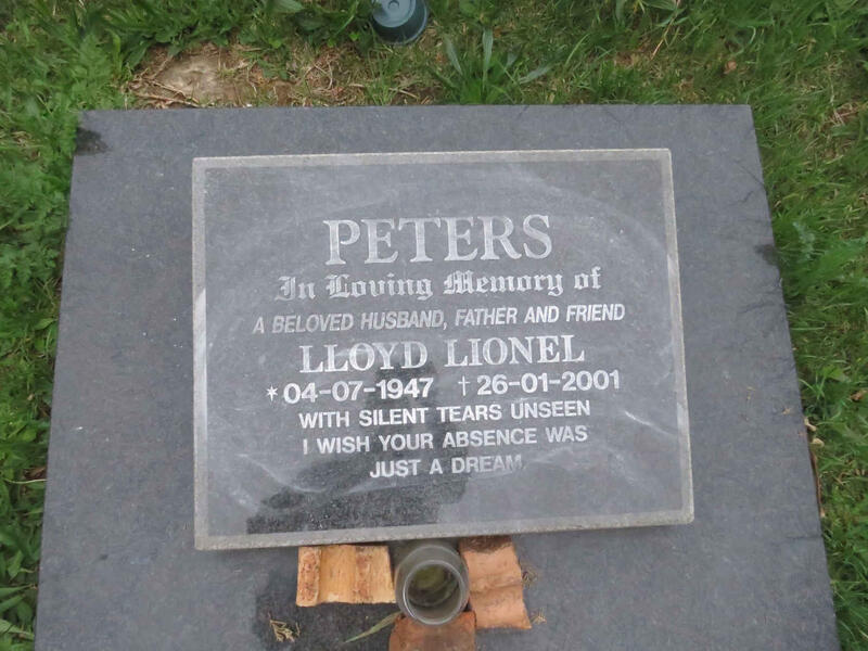 PETERS Lloyd Lionel 1947-2001