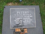 PETERS Lloyd Lionel 1947-2001