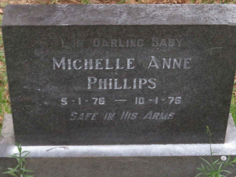 PHILLIPS Michelle Anne 1976-1976