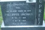 PREEZ Phillippus Jacobus, du 1914-1984