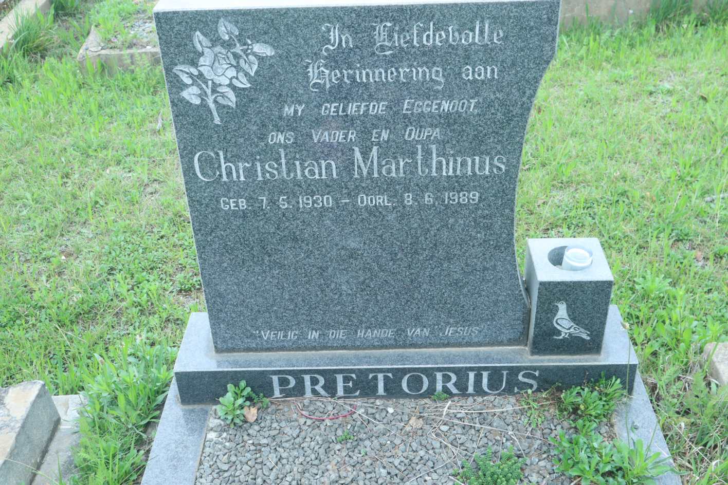 PRETORIUS Christian Marthinus 1930-1989
