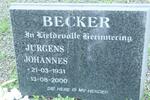 BECKER Jurgens Johannes 1931-2000