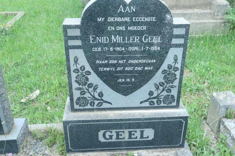 GEEL Enid Miller 1904-1954