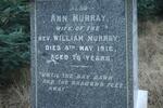 MURRAY William -1906 & Ann -1916