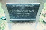 McKAY Barbara 1883-1952
