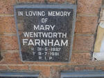 FARNHAM Mary Wentworth 1887-1981