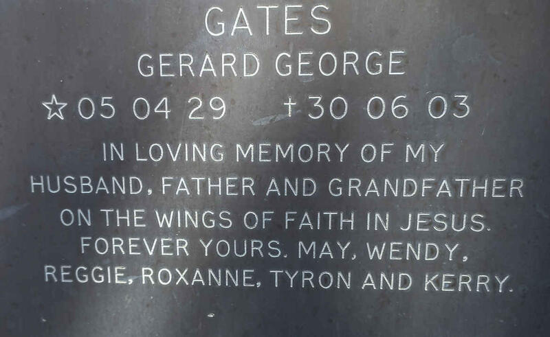 GATES Gerard George 1929-2003