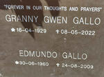 GALLO Gwen 1929-2022 :: GALLO Edmundo 1960-2009